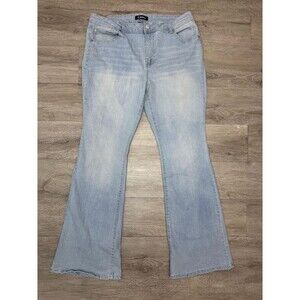 d.jeans Light Wash Bootcut Jeans Size 14 Mid Rise Flare Denim Womens